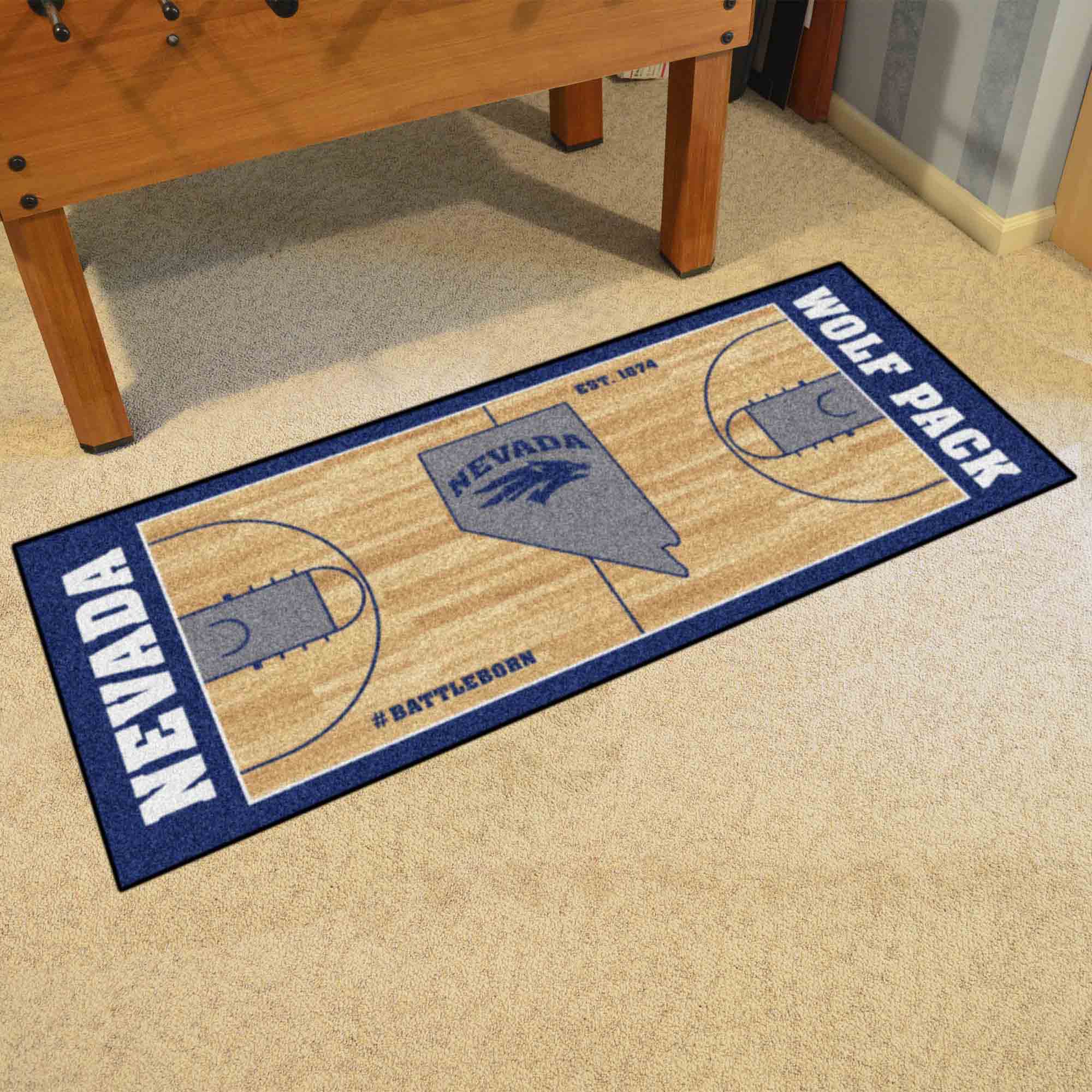 Nevada Wolfpack Court Runner Rug - 30in. x 72in. - Nevada