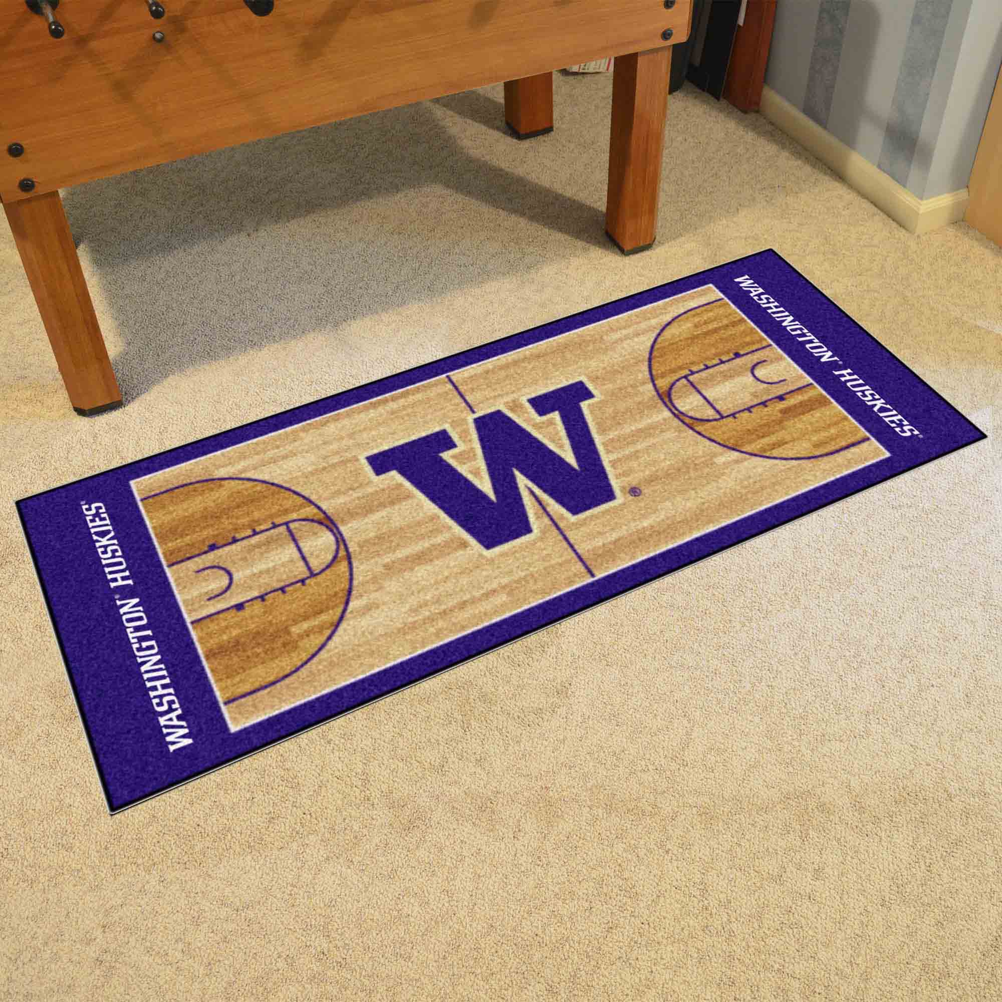 Washington Huskies Court Runner Rug - 30in. x 72in.