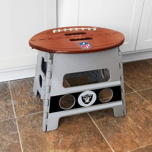 Las Vegas Raiders Folding Step Stool - 13in. Rise