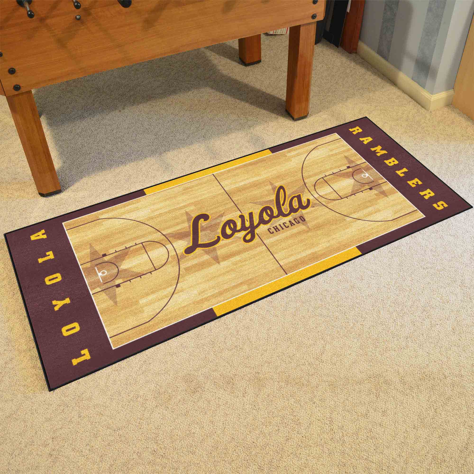 Loyola Chicago Ramblers Court Runner Rug - 30in. x 72in.