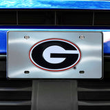 Georgia Bulldogs 3D Stainless Steel License Plate