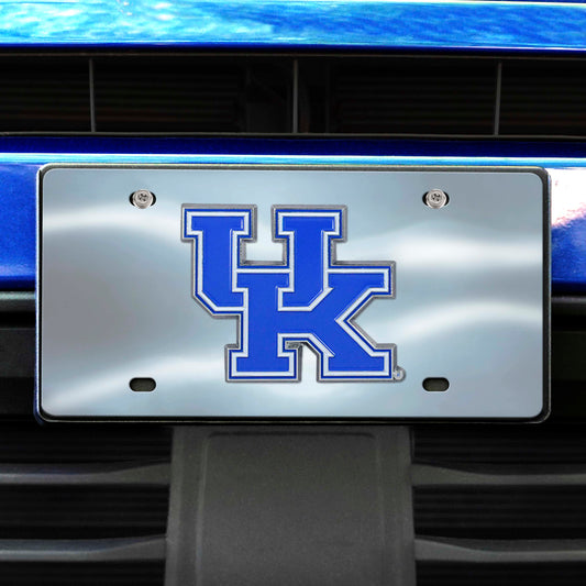 Kentucky Wildcats 3D Stainless Steel License Plate