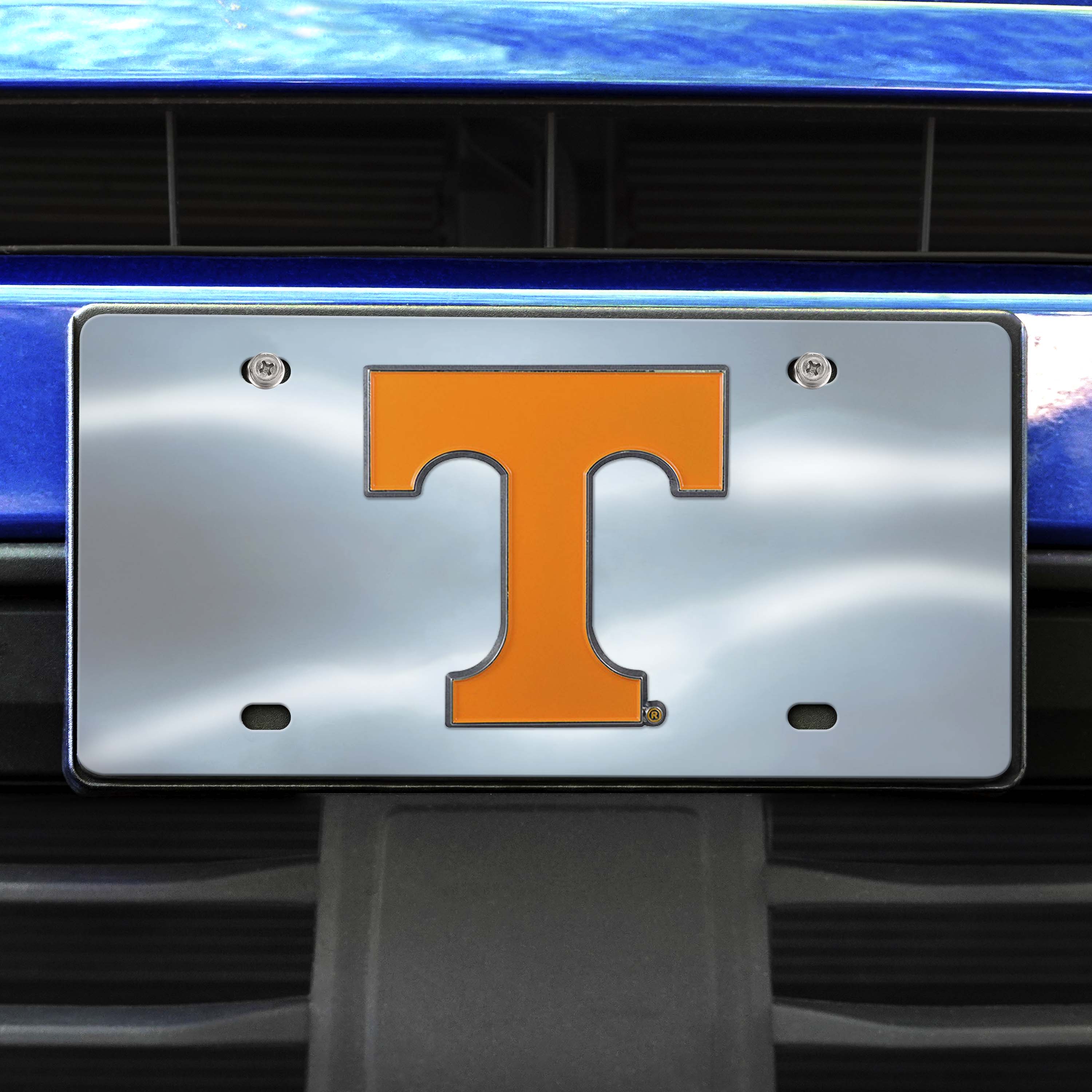 Tennessee Volunteers 3D Stainless Steel License Plate