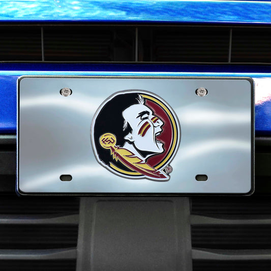 Florida State Seminoles 3D Stainless Steel License Plate