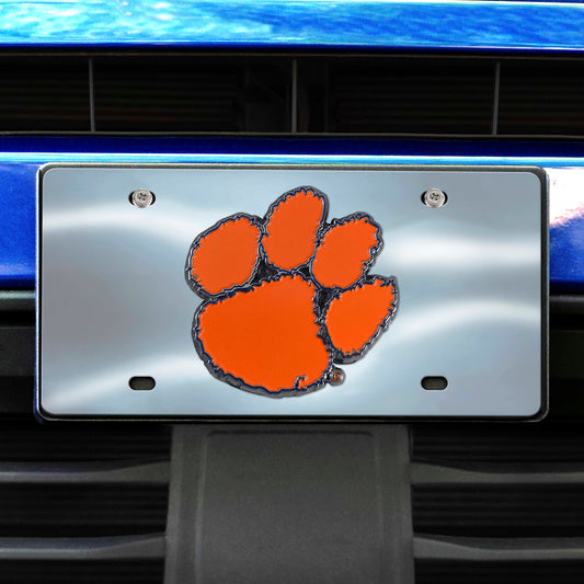 Clemson Tigers 3D Stainless Steel License Plate - Clemson