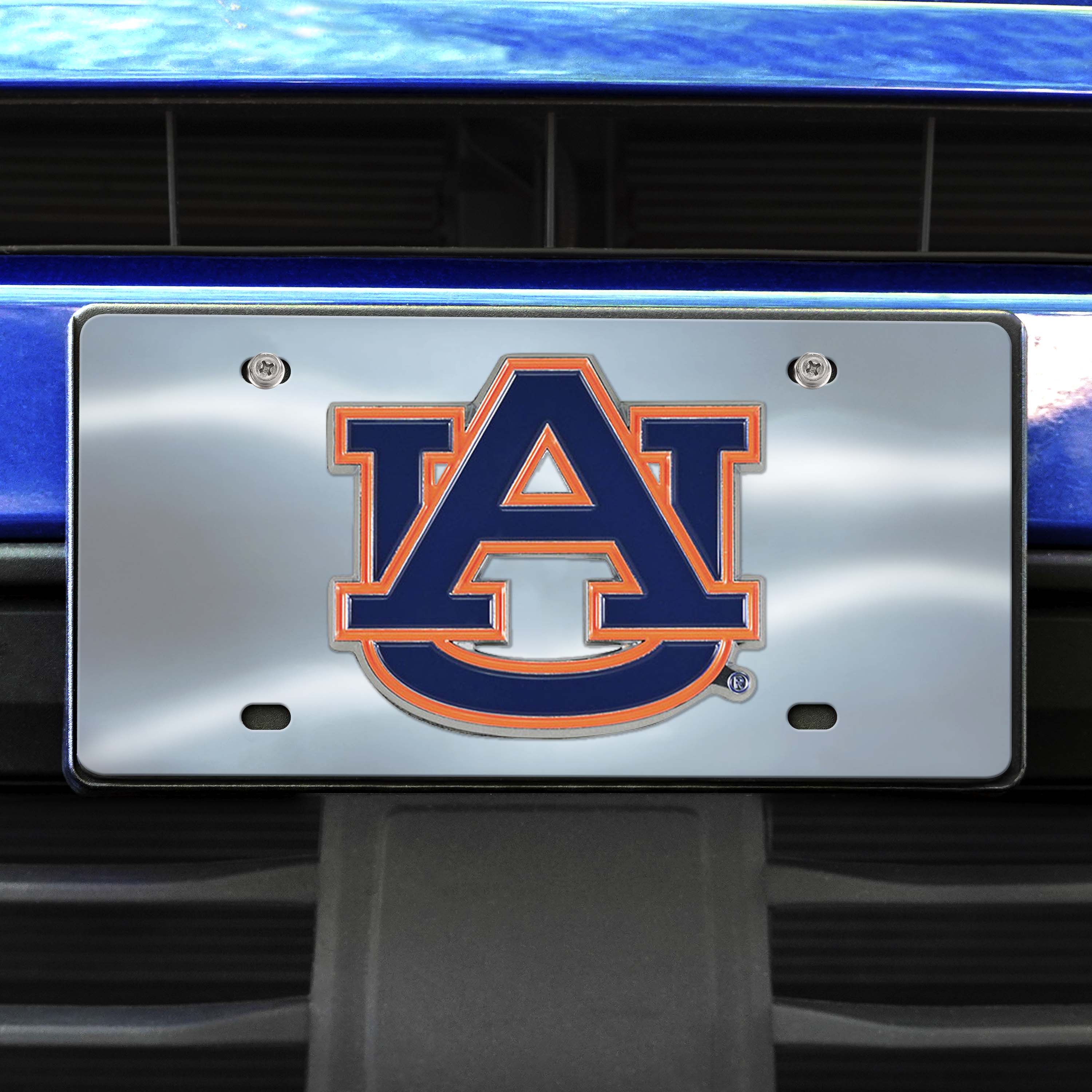 Auburn Tigers 3D Stainless Steel License Plate