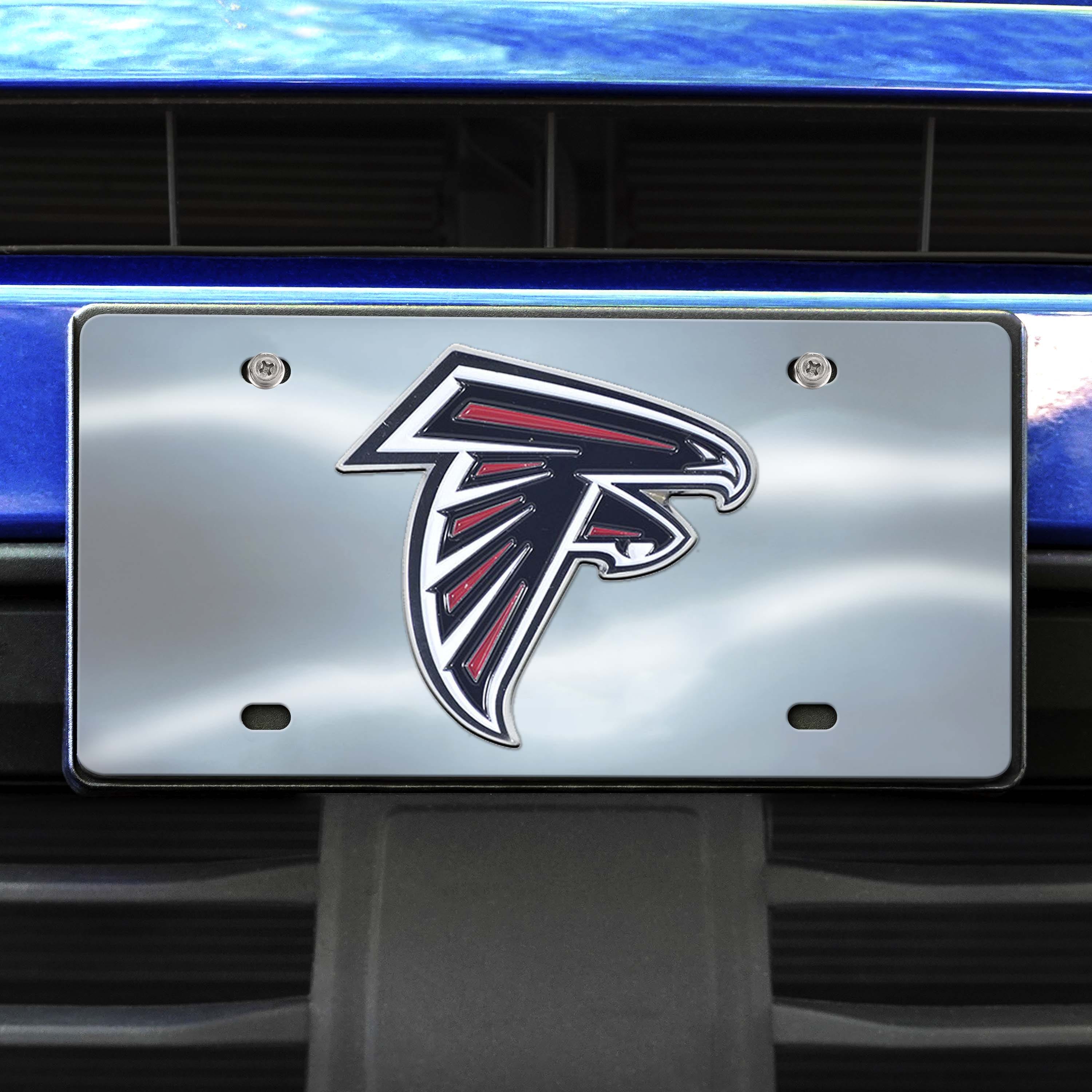 Atlanta Falcons 3D Stainless Steel License Plate - Atlanta Falcons