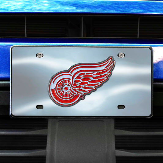 Detroit Red Wings 3D Stainless Steel License Plate