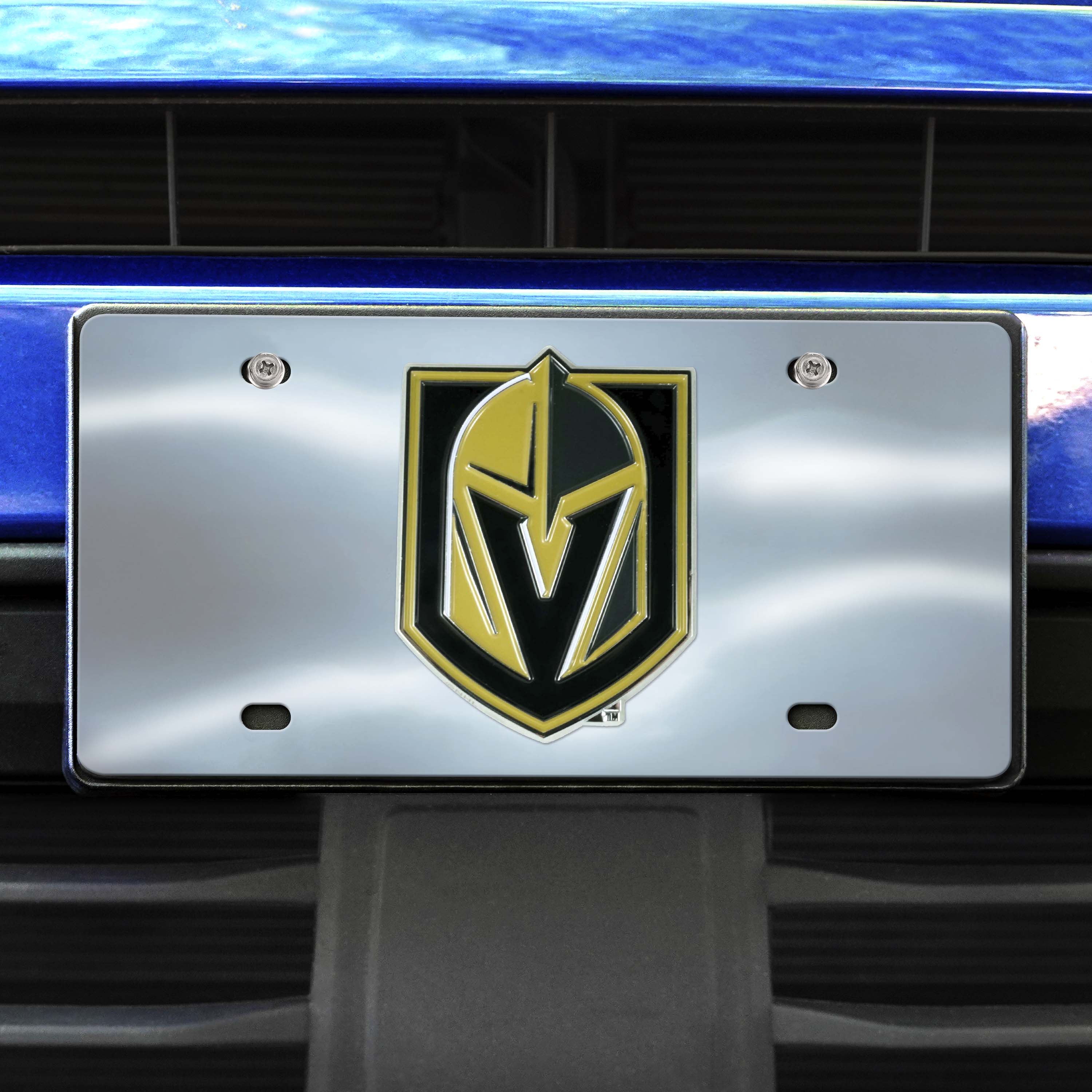 Vegas Golden Knights 3D Stainless Steel License Plate