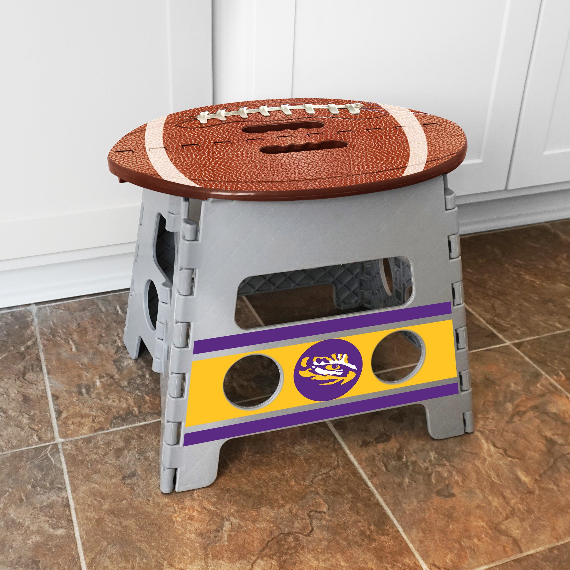 LSU Tigers Folding Step Stool - 13in. Rise