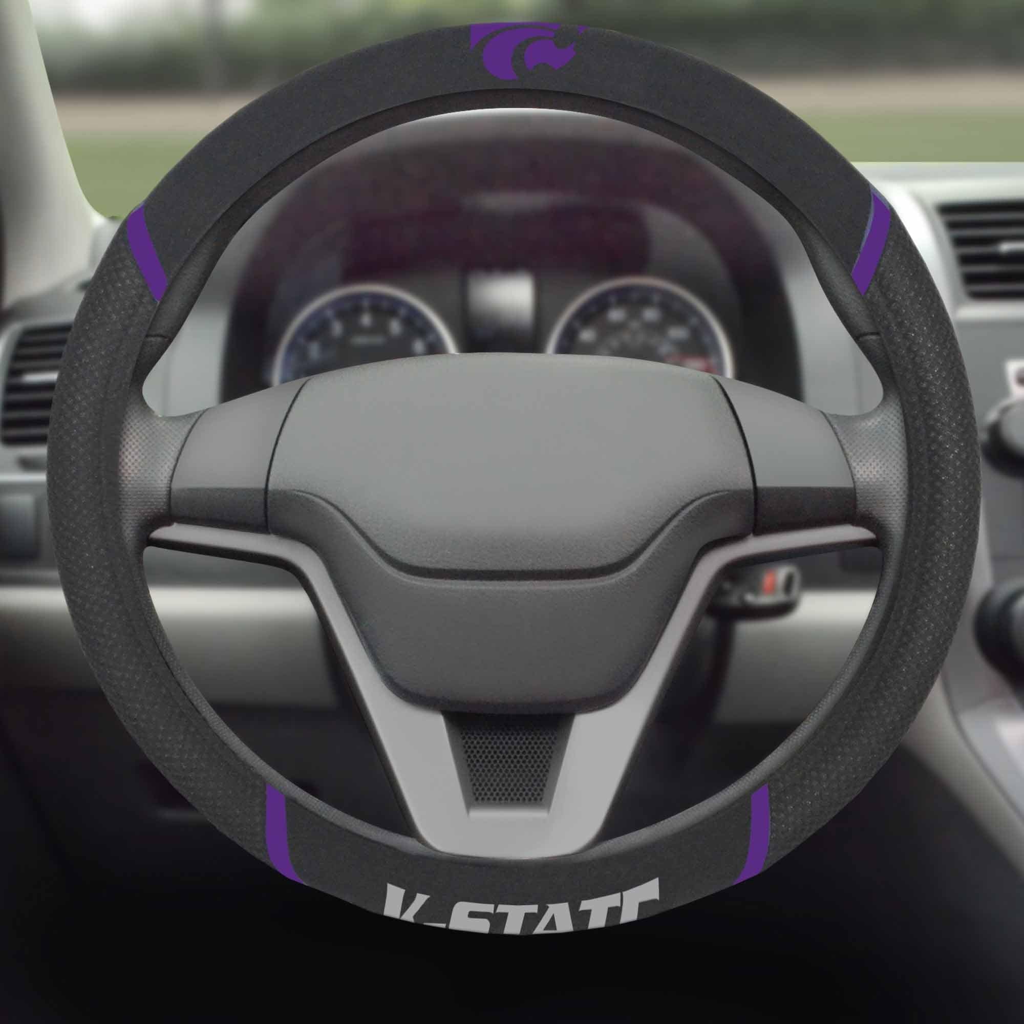 Kansas State Wildcats Embroidered Steering Wheel Cover - Kansas State