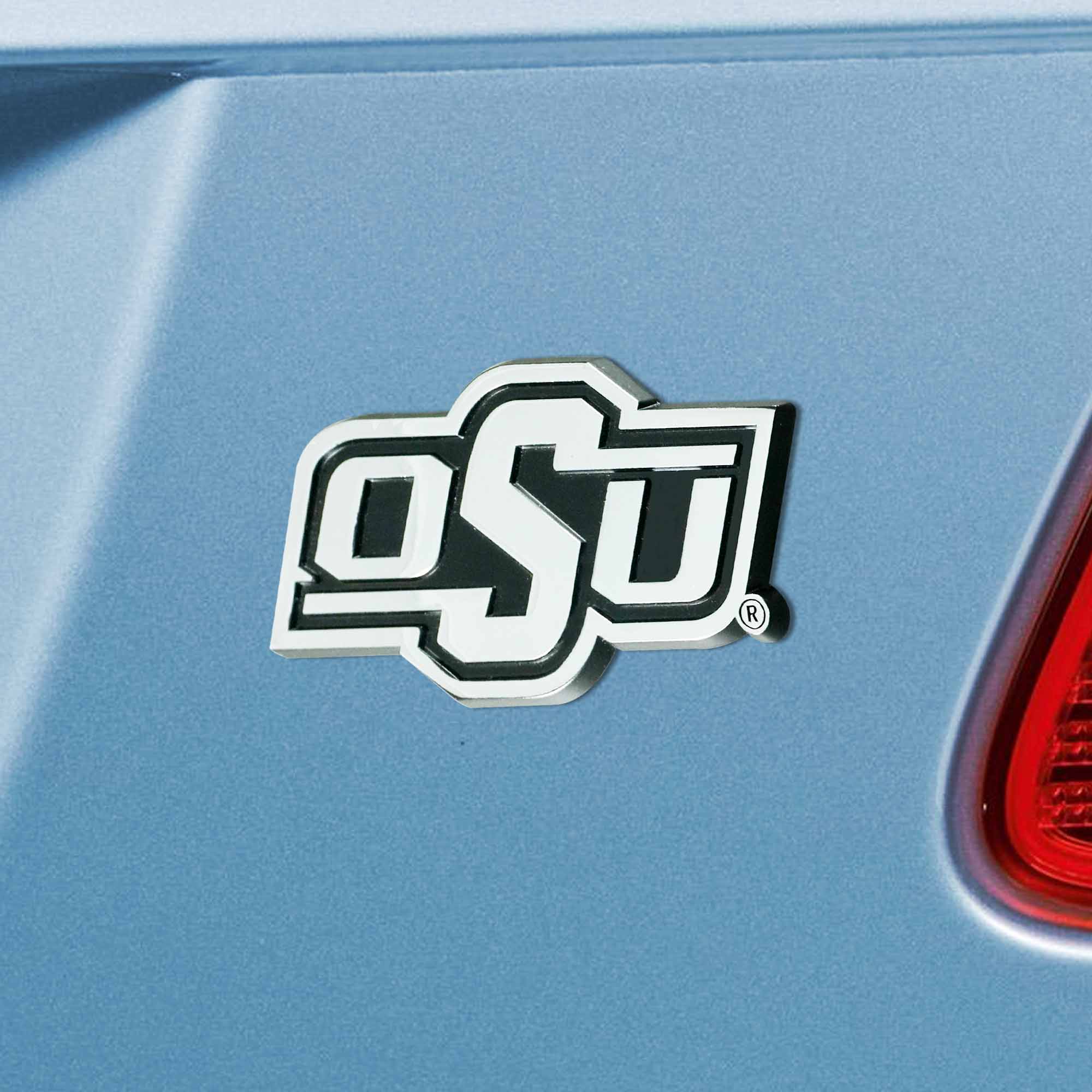 Oklahoma State Cowboys 3D Chrome Metal Emblem - Oklahoma State