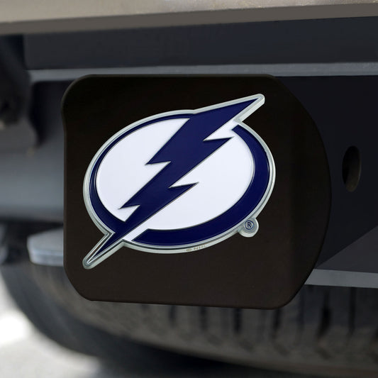 Tampa Bay Lightning Black Metal Hitch Cover - 3D Color Emblem