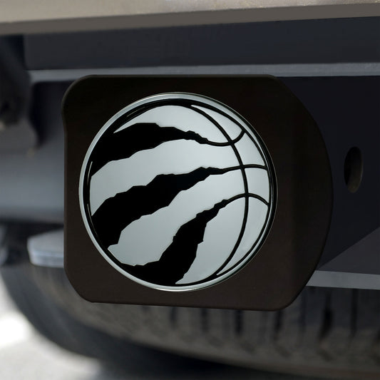 Toronto Raptors Black Metal Hitch Cover with Metal Chrome 3D Emblem