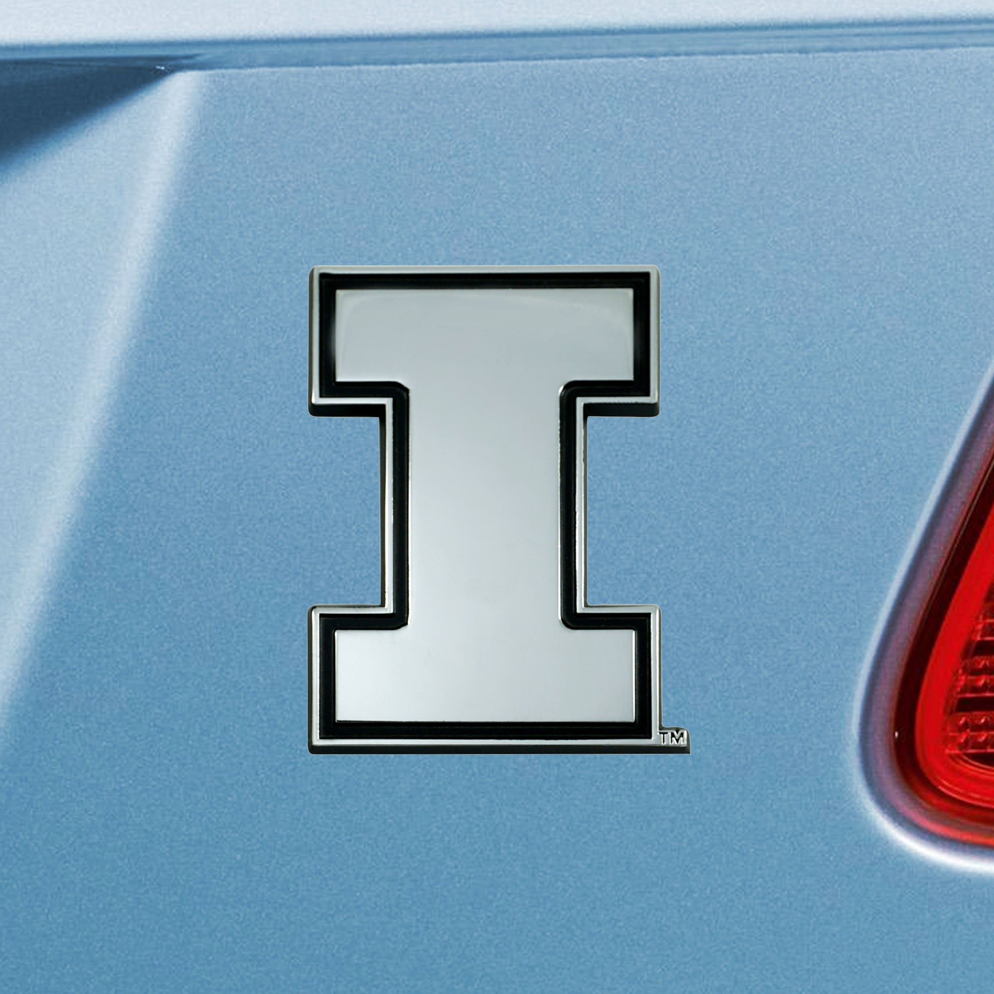 Illinois Illini 3D Chrome Metal Emblem