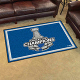 St. Louis Blues 5ft. x 8 ft. Plush Area Rug, 2019 Stanley Cup Champions