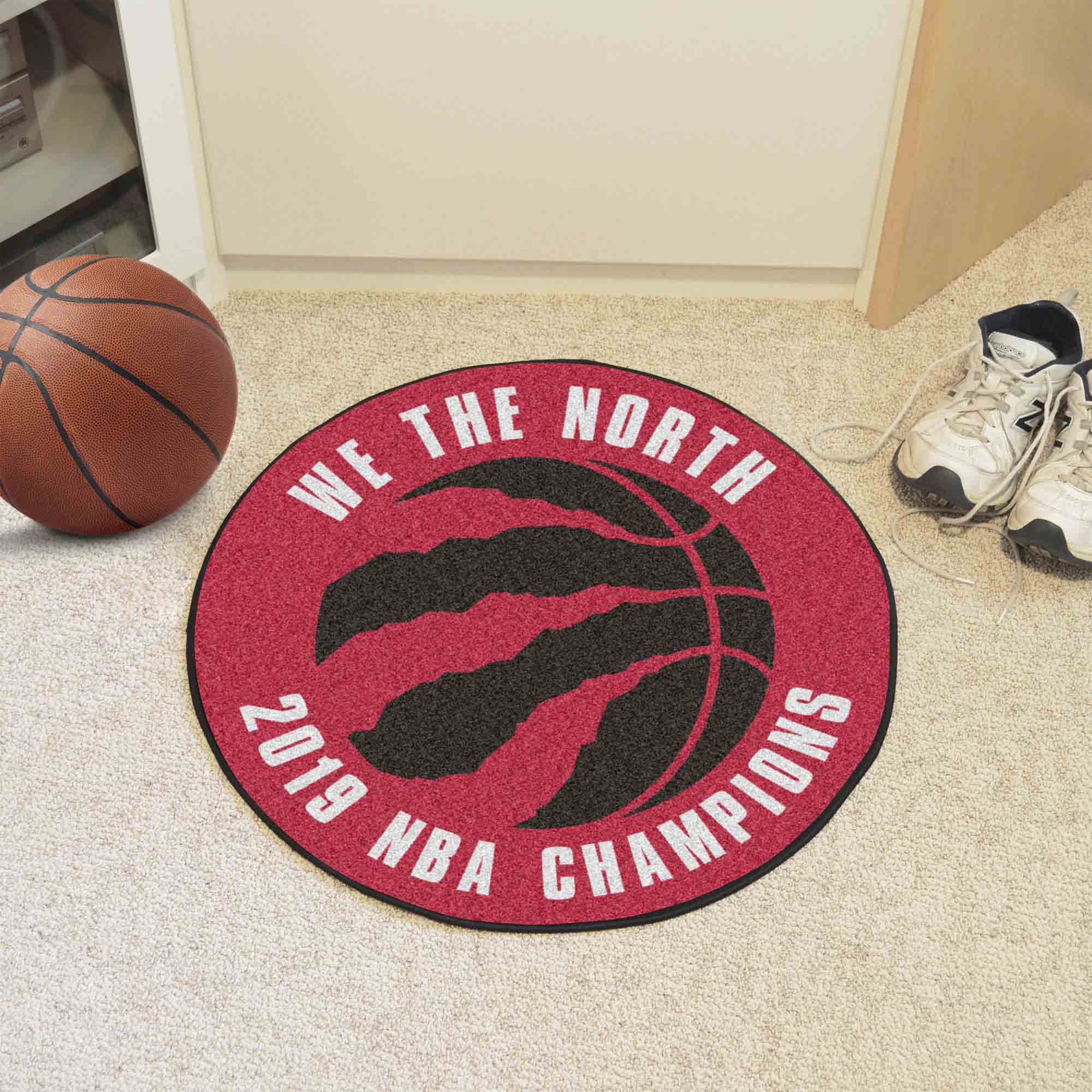 Toronto Raptors 2019 NBA Champions Basketball Rug - 27in. Diameter