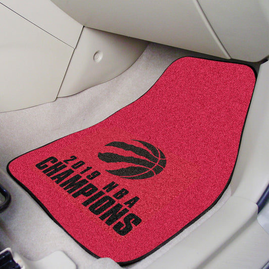 Toronto Raptors 2019 NBA Champions Front Carpet Car Mat Set - 2 Pieces