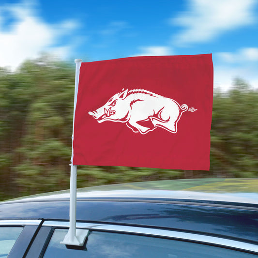 Arkansas Razorbacks Car Flag Large 1pc 11" x 14"