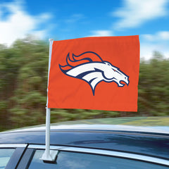 Denver Broncos Car Flag Large 1pc 11" x 14"