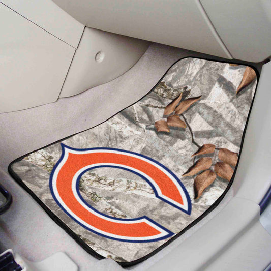 Chicago Bears Camo Front Carpet Car Mat Set - 2 Pieces