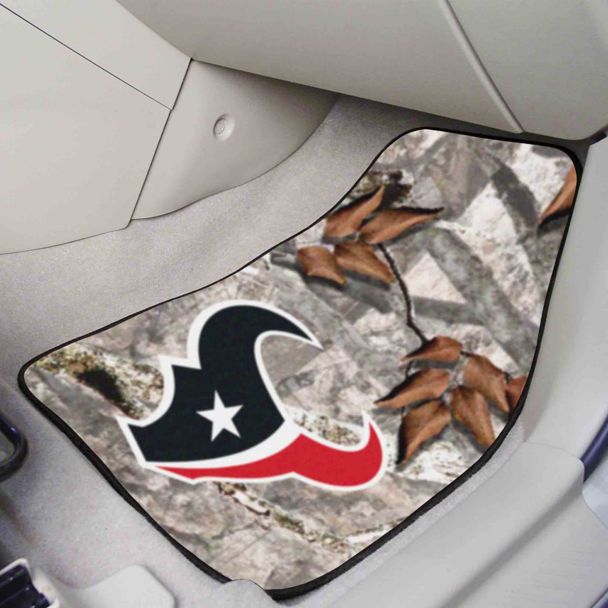 Houston Texans Camo Front Carpet Car Mat Set - 2 Pieces