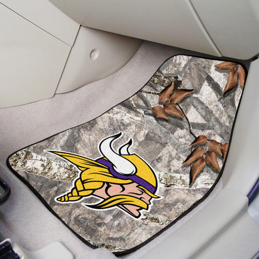 Minnesota Vikings Camo Front Carpet Car Mat Set - 2 Pieces