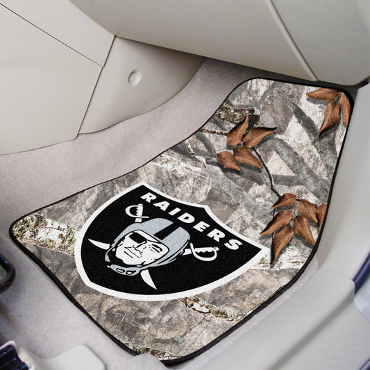 Las Vegas Raiders Camo Front Carpet Car Mat Set - 2 Pieces