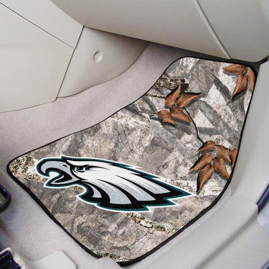 Philadelphia Eagles Camo Front Carpet Car Mat Set - 2 Pieces