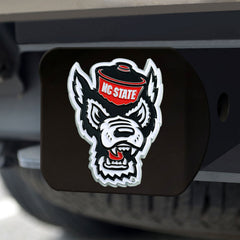 NC State Wolfpack Black Metal Hitch Cover - 3D Color Emblem - NC State