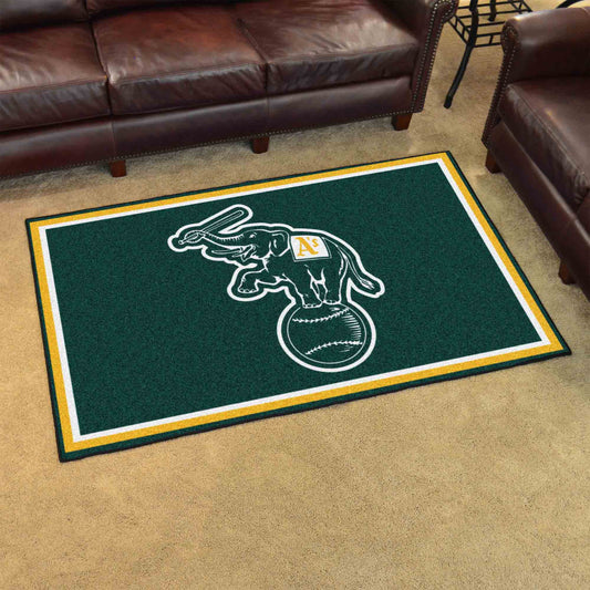 Oakland Athletics 4ft. x 6ft. Plush Area Rug