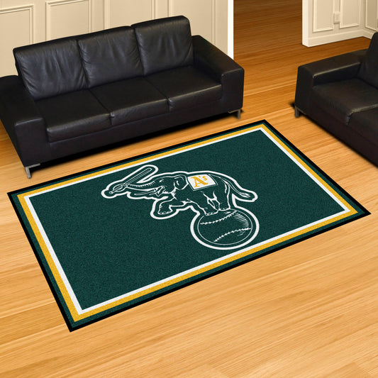 Oakland Athletics 5ft. x 8 ft. Plush Area Rug