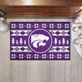 Kansas State Wildcats Holiday Sweater Starter Mat Accent Rug - 19in. x 30in.