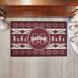 Mississippi State Bulldogs Holiday Sweater Starter Mat Accent Rug - 19in. x 30in.