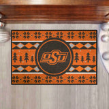 Oklahoma State Cowboys Holiday Sweater Starter Mat Accent Rug - 19in. x 30in.