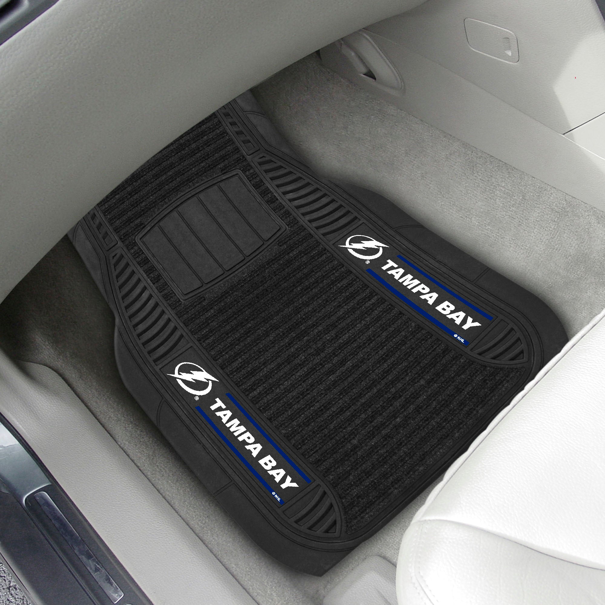 Tampa Bay Lightning 2 Piece Deluxe Car Mat Set