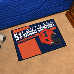 Illinois Illini Dynasty Starter Mat Accent Rug - 19in. x 30in.