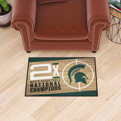 Michigan State Spartans Dynasty Starter Mat Accent Rug - 19in. x 30in.