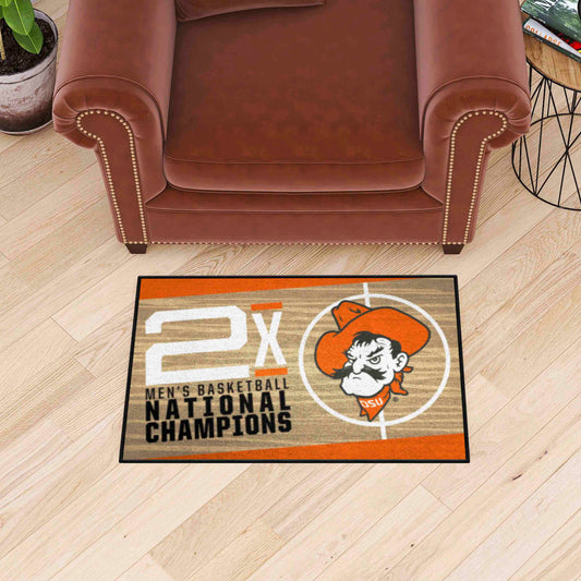 Oklahoma State Cowboys Dynasty Starter Mat Accent Rug - 19in. x 30in.