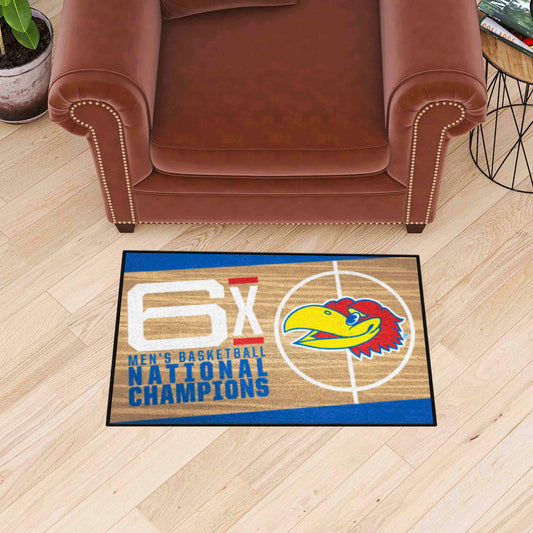 Kansas Jayhawks Dynasty Starter Mat Accent Rug - 19in. x 30in. - Kansas