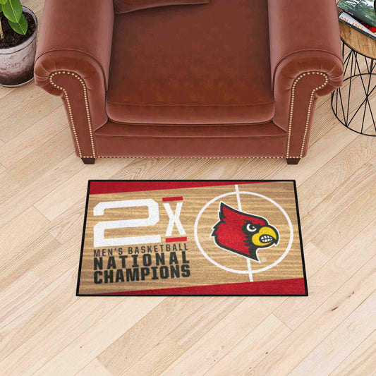 Louisville Cardinals Dynasty Starter Mat Accent Rug - 19in. x 30in.