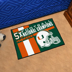 Miami Hurricanes Dynasty Starter Mat Accent Rug - 19in. x 30in.