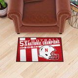 Nebraska Cornhuskers Dynasty Starter Mat Accent Rug - 19in. x 30in.