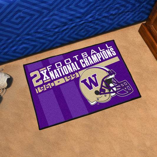 Washington Huskies Dynasty Starter Mat Accent Rug - 19in. x 30in.