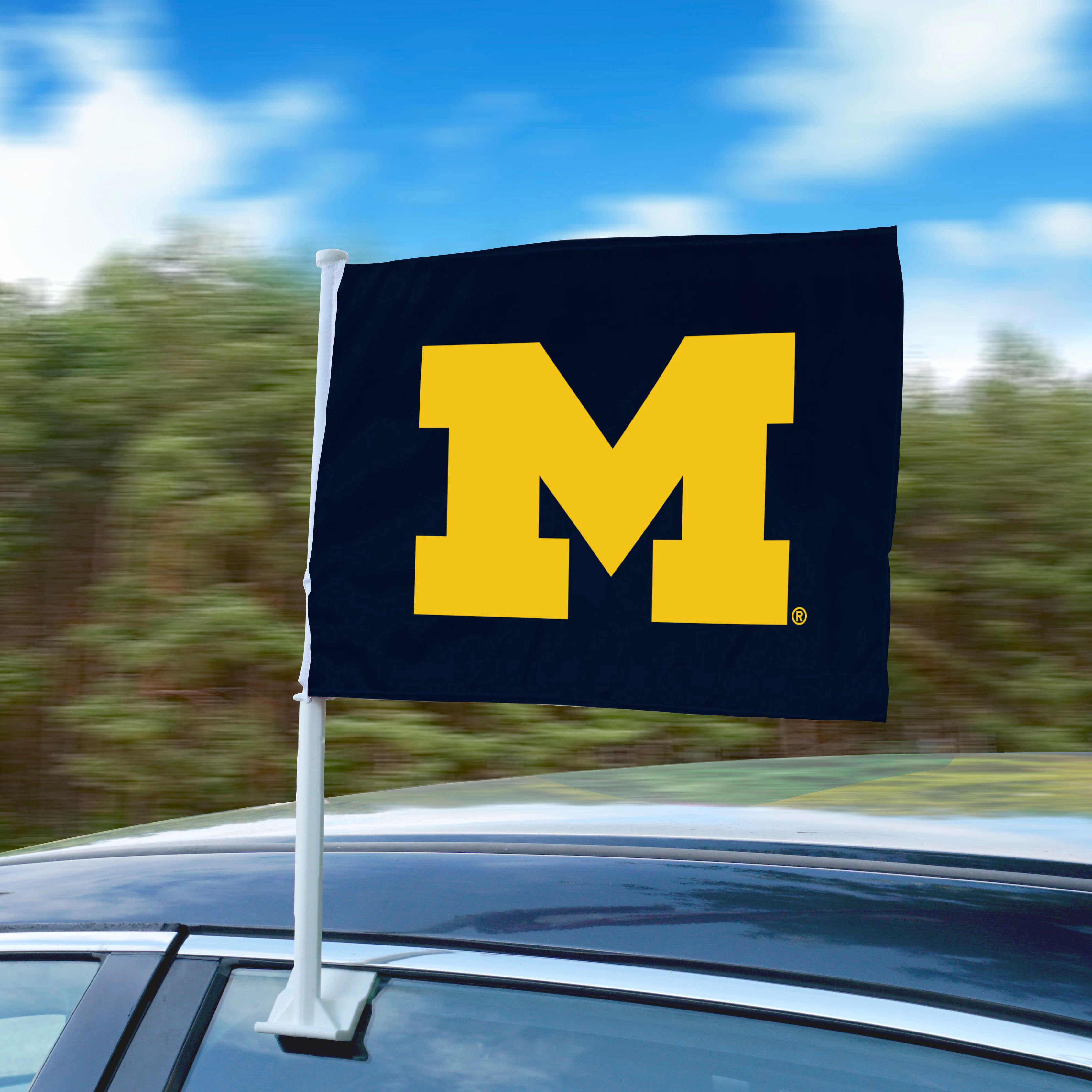 Michigan Wolverines Car Flag Large 1pc 11" x 14"