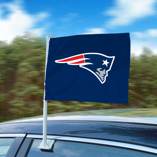 New England Patriots Car Flag Large 1pc 11" x 14" - New England Patriots