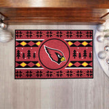 Arizona Cardinals Holiday Sweater Starter Mat Accent Rug - 19in. x 30in.