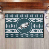 Philadelphia Eagles Holiday Sweater Starter Mat Accent Rug - 19in. x 30in.