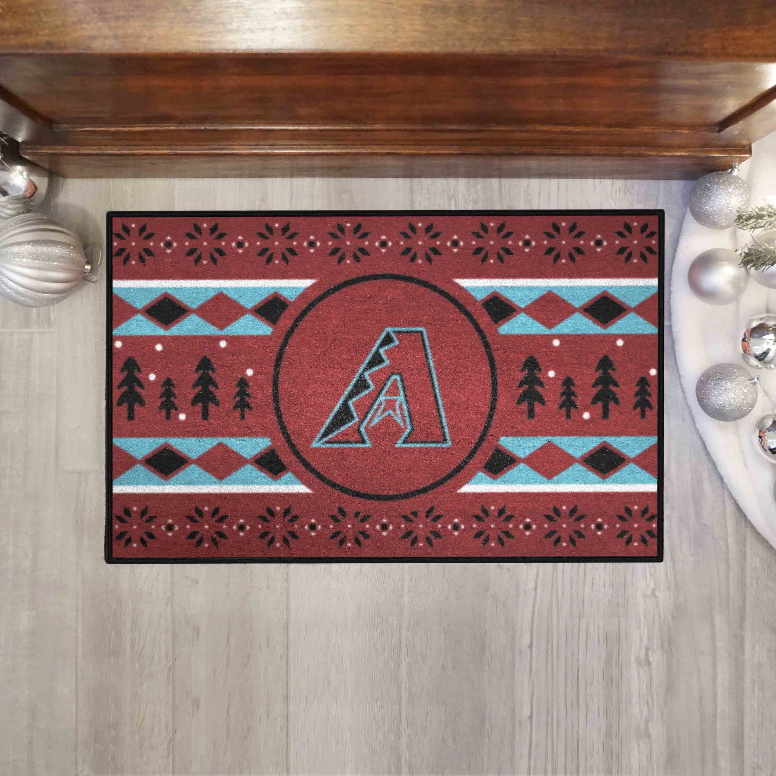 Arizona Diamondbacks Holiday Sweater Starter Mat Accent Rug - 19in. x 30in.