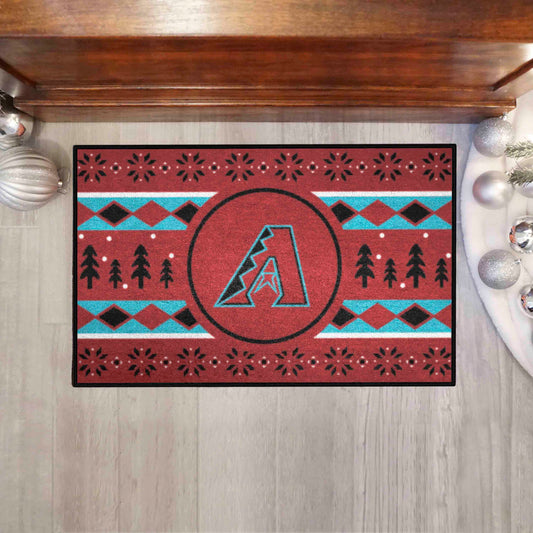 Arizona Diamondbacks Holiday Sweater Starter Mat Accent Rug - 19in. x 30in.